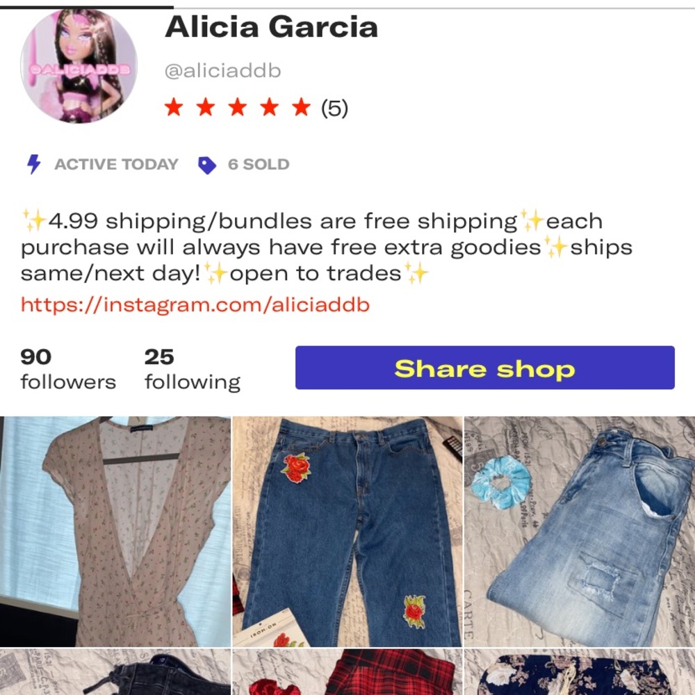 Depop account
